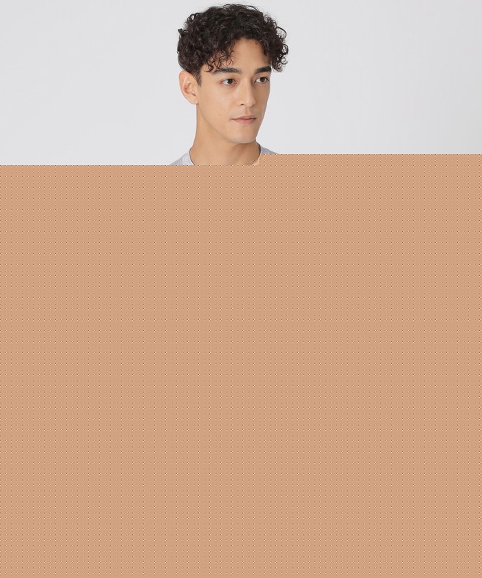 リーフ柄ジャカードTシャツ（半袖）