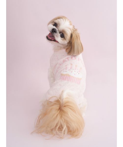 GELATOPIQUECAT & DOG 【CAT & DOG】【Birthday】スムーズィーカップケーキジャガードプルオー PNK S GELATOPIQUECAT & DOG 【CAT & DOG】【Birthday】スムーズィーカップケーキジャガードプルオー PNK S