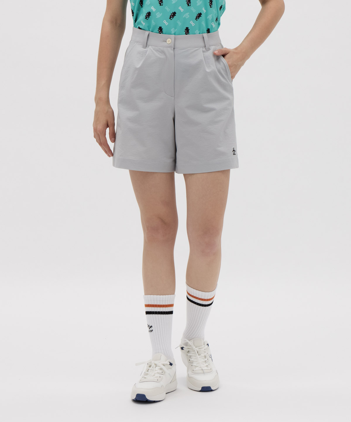 Munsingwear(ings) マンシングウェア Munsingwear はっ水ストレッチSOLOTEXハーフパ グレー 7 Munsingwear(ings) マンシングウェア Munsingwear はっ水ストレッチSOLOTEXハーフパ グレー 7