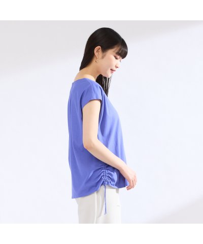 【M～4L】ウォッシャブル接触冷感フレンチスリーブTシャツ