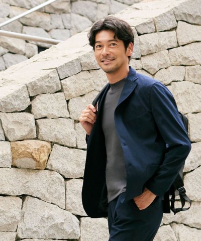 【吸水速乾/ウォッシャブル】マイクロドットエアジャケット