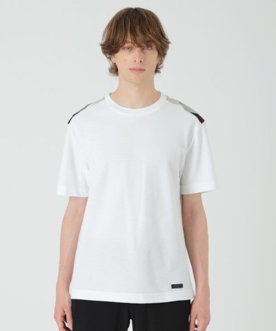 ショルダーチェックハニカムTシャツ