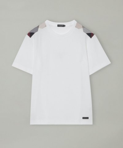 ショルダーチェックハニカムTシャツ