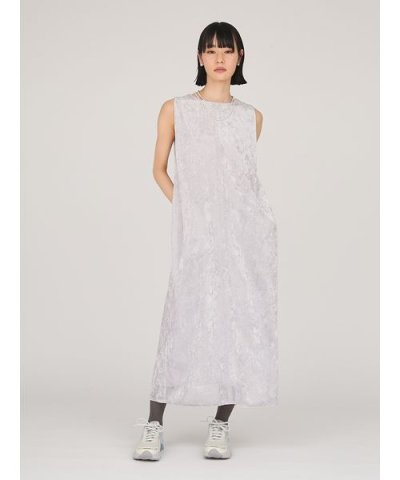 メッシュベロアバックドレープワンピース