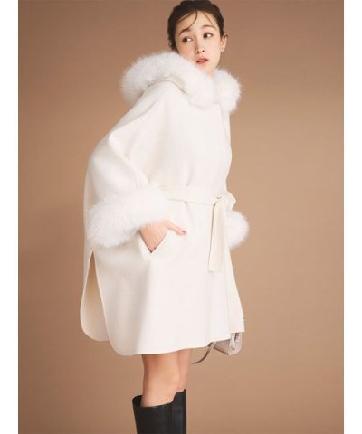 【WEB限定カラー】ファーポンチョコート