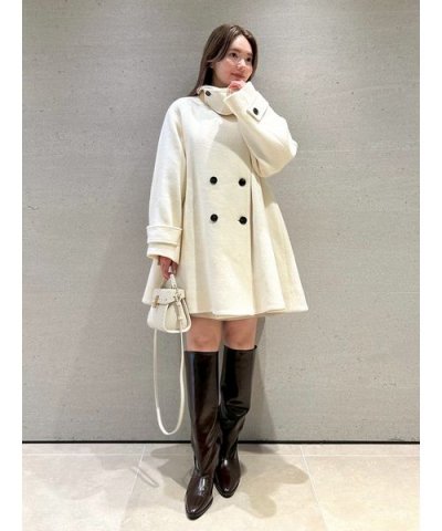 Aラインウールミドルコート