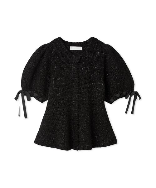 リボンディテールペプラムカーディガン(508381632)｜阪急百貨店公式