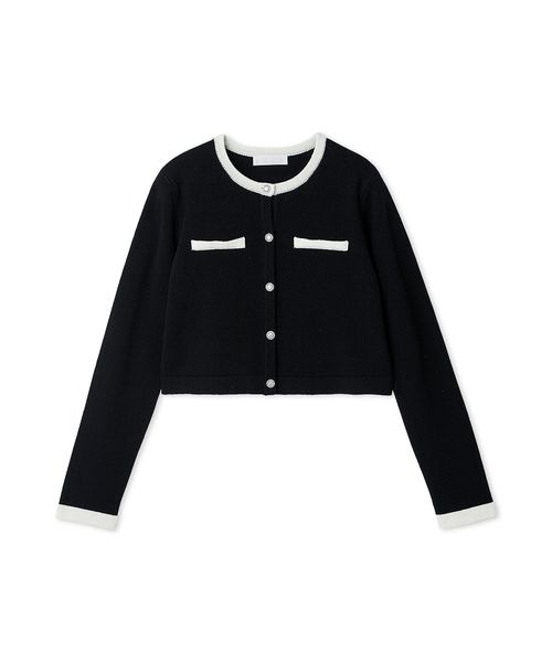カーディガン SUPER FINE MERINO WOOLビジュー釦カーディガン レディース SUPER FINE MERINO WOOLビジュー釦カーディガン(508381635