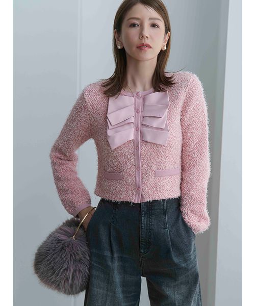 ダブルリボンニットジャケット(508381638)｜阪急百貨店公式通販サイト