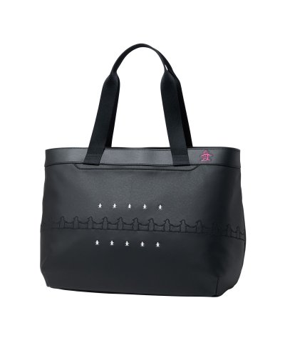 マンシングウェア Munsingwear 合皮素材ペンギン刺繍トートバッグ