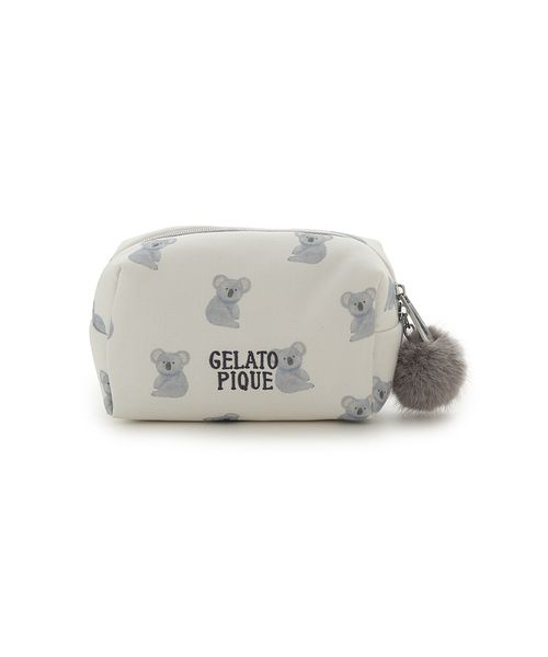 gelato pique ダッフィー総柄ポーチ ダッフィーたちがすやすや眠る総柄ポーチ 東京ディズニーシー