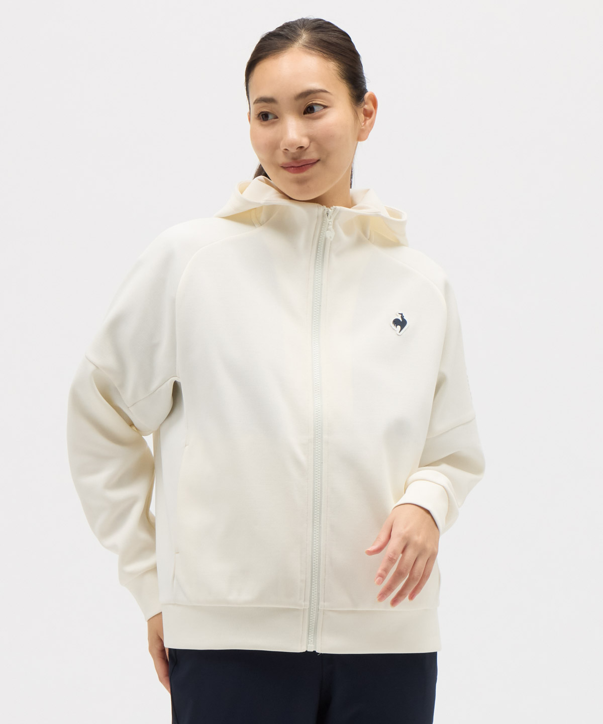 lecoqsportif(ings) ルコックスポルティフ le coq sportif アクティブスウェット フード ホワイト L lecoqsportif(ings) ルコックスポルティフ le coq sportif アクティブスウェット フード ホワイト L