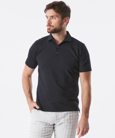 クラッシュジオメボーダーポロシャツ