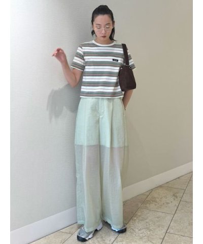 シアーワイドタックパンツ