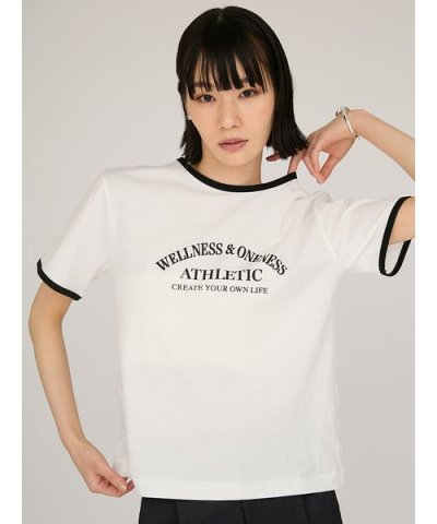 グラフィックリンガーTシャツ