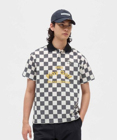 マンシングウェア Munsingwear 吸汗速乾ストレッチチェッカーフラッグ総