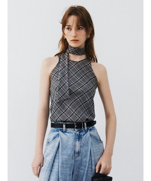 FRAYI. D ファブリックバリエアメスリトップス CHECK F FRAYI. D ファブリックバリエアメスリトップス CHECK F