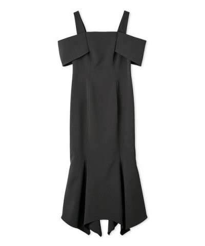 オフショルアシメマーメイドドレス