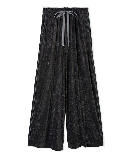 クラッシュベロアドロストワイドパンツ(508388327)｜阪急百貨店