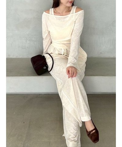 クラッシュベロアドロストワイドパンツ