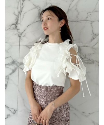 プリーツフリルカットプルオーバー