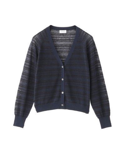 ブークレーボーダーVネックカーデ