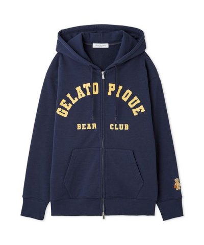 【HOMME】スポーティベア裏毛パーカ