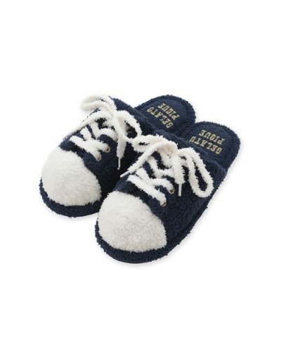 【HOMME】スポーティーベアスニーカー風ルームシューズ