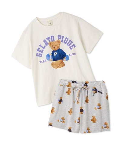 【ONLINE限定】スポーティーベアワンポイントTシャツ＆総柄ショートパンツセッ