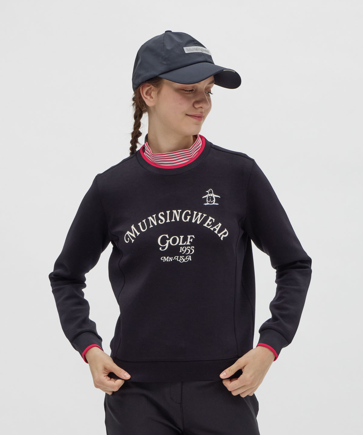 Munsingwear(ings) マンシングウェア Munsingwear 【EASY MIDDLER】2WAYス ブラック M Munsingwear(ings) マンシングウェア Munsingwear 【EASY MIDDLER】2WAYス ブラック M