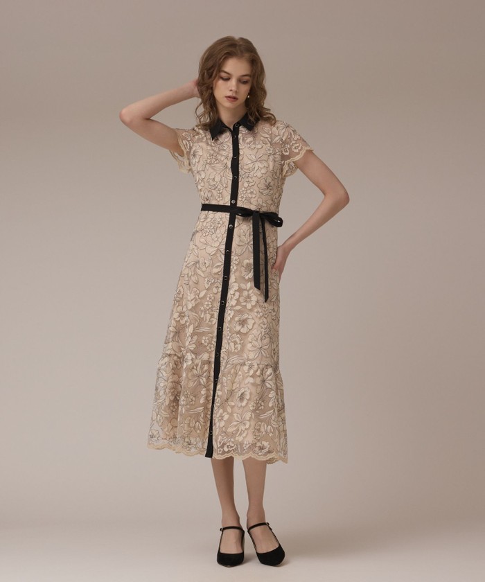 【美品】GRACE CONTINENTAL ワンピース ホワイト系｜ワンピース・ドレス｜GRACE CONTINENTAL(グレース