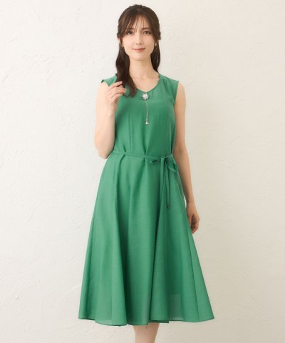 ボイルワッシャー　ノースリーブドレス