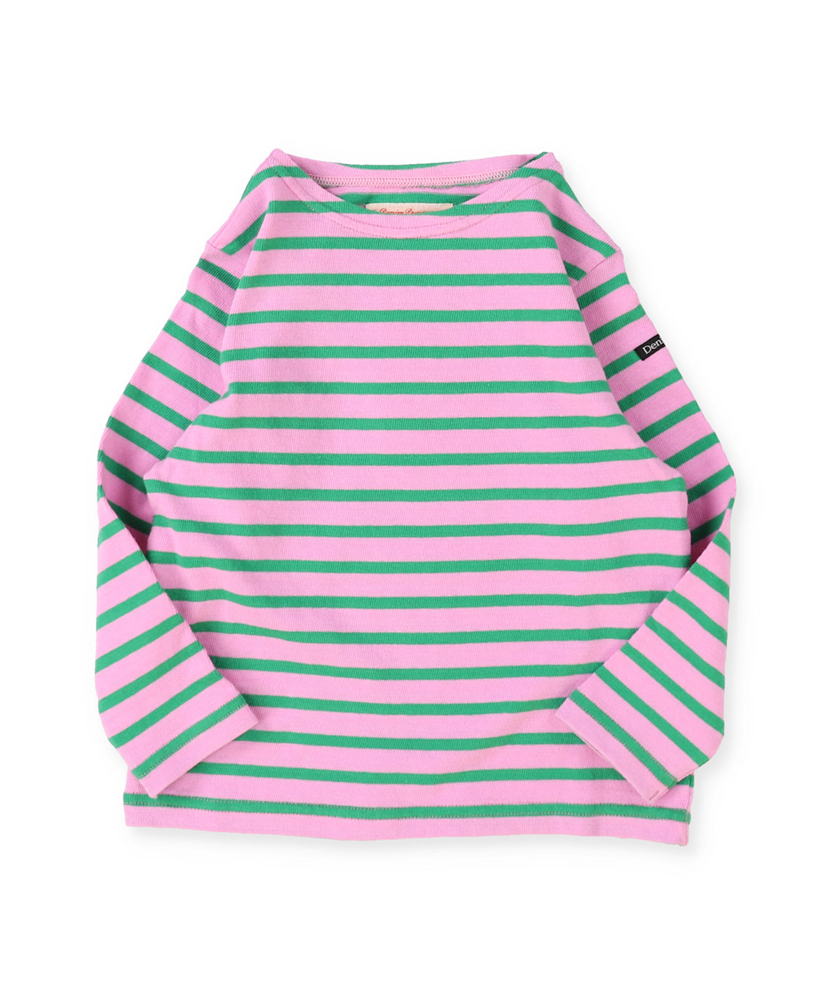 デニムアンドダンガリー ヘンリーネック withレースエリTEE淡 ピンク デニムアンドダンガリー ヘンリーネック withレースエリTEE淡 ピンク