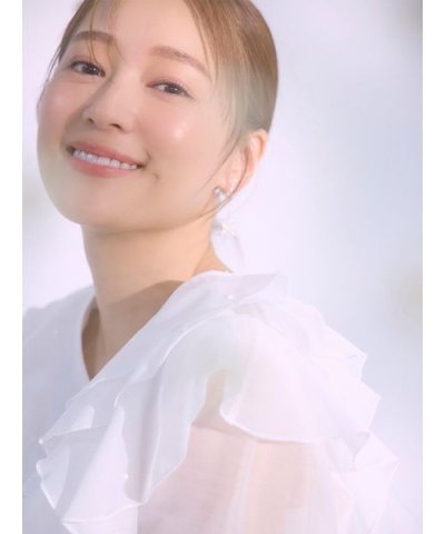 【HANAE MORI×CELFORDコラボ】シグネチャーロゴパールイヤリング