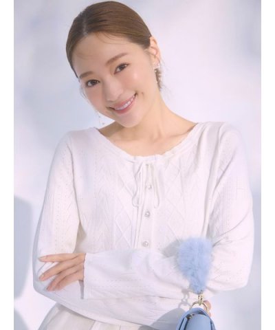 【HANAE MORI×CELFORDコラボ】ポインテルニットカーディガン