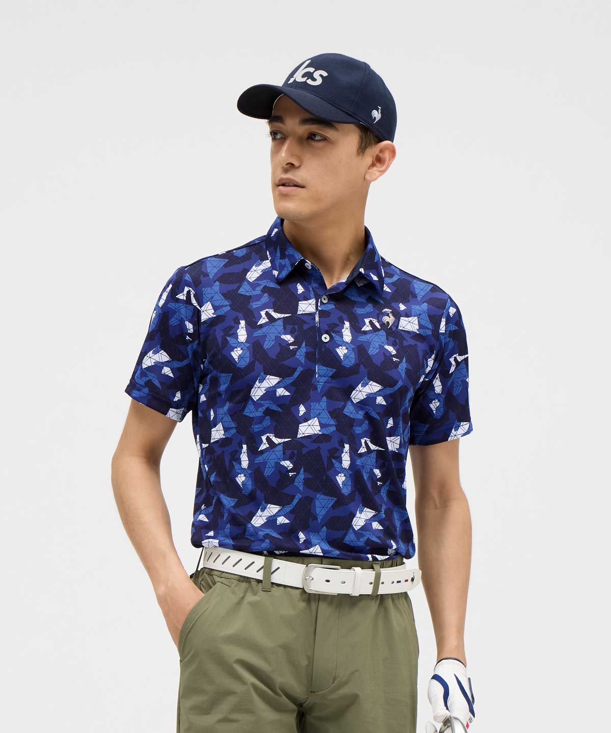 lecoqsportifgolf ルコックスポルティフ ゴルフ le coq sportif golf 小柄プリン ネイビー L lecoqsportifgolf ルコックスポルティフ ゴルフ le coq sportif golf 小柄プリン ネイビー L