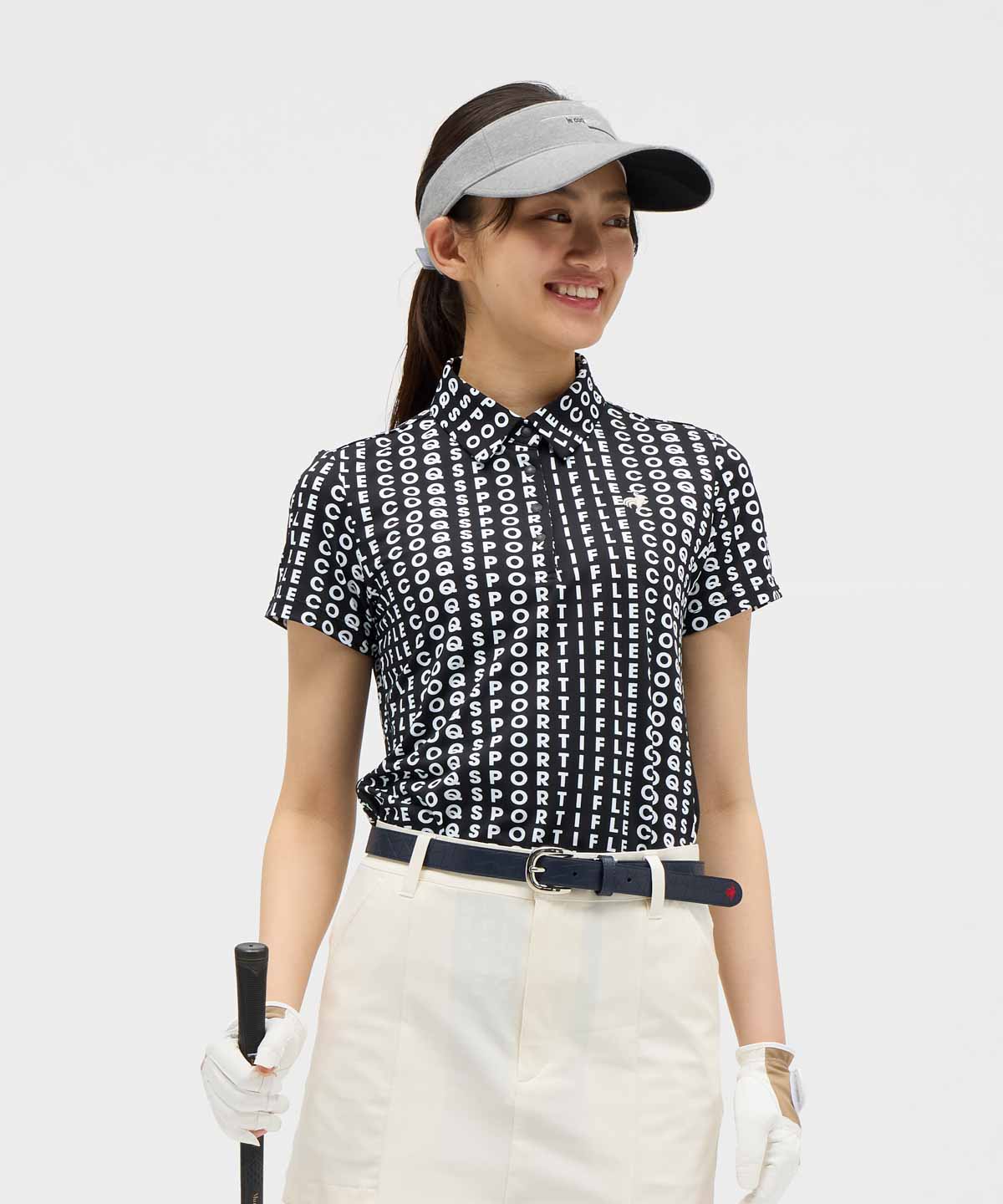 ルコックスポルティフ ゴルフ le coq sportif golf 総柄半袖シ