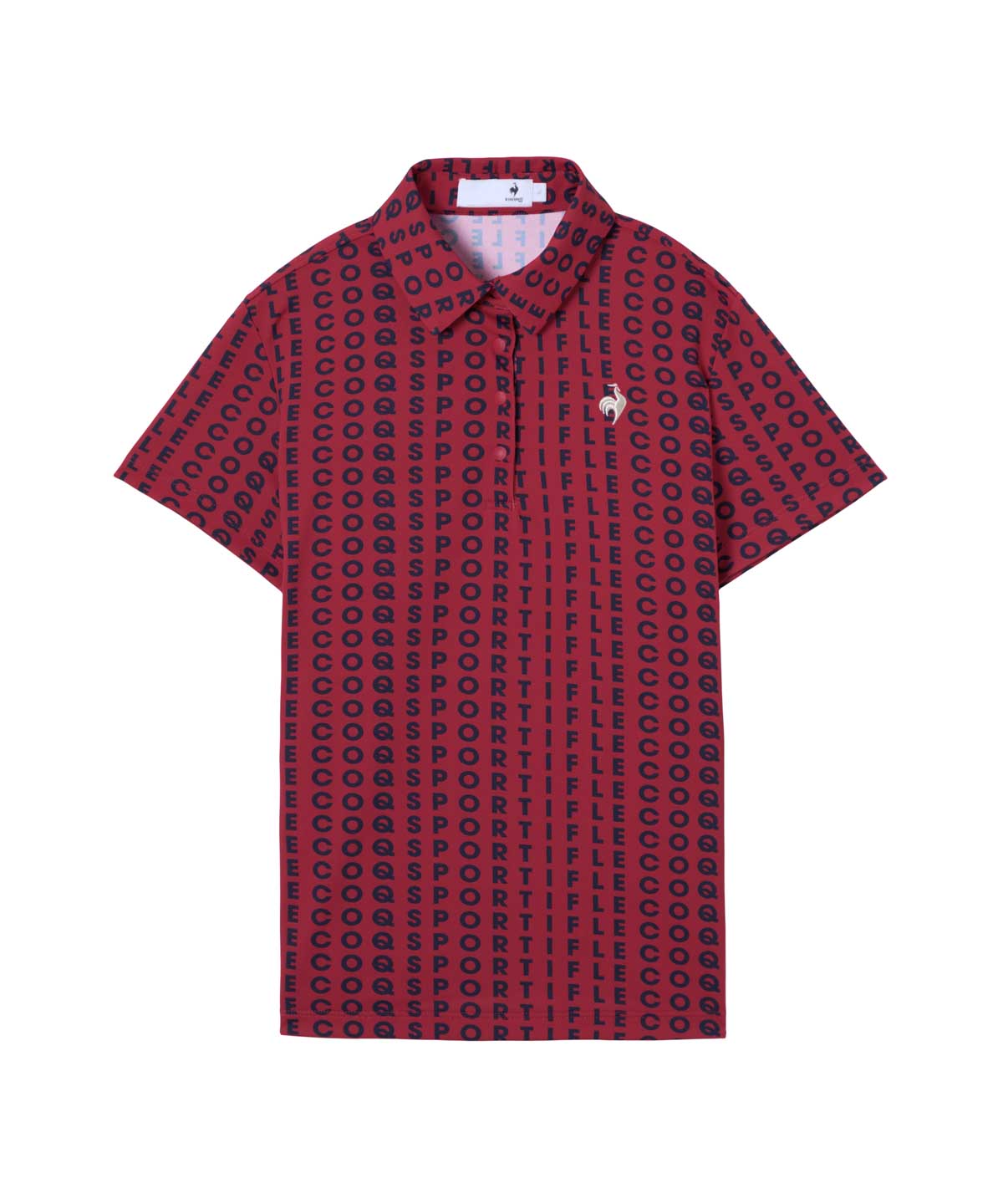 lecoqsportifgolf ルコックスポルティフ ゴルフ le coq sportif golf 総柄半袖シ レッド M lecoqsportifgolf ルコックスポルティフ ゴルフ le coq sportif golf 総柄半袖シ レッド M