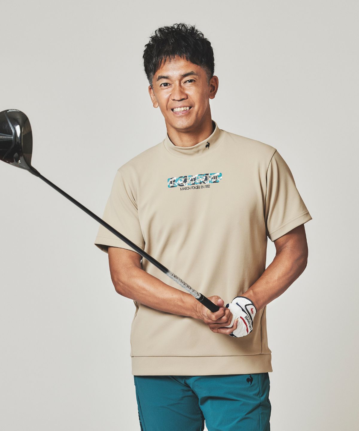 lecoqsportifgolf ルコックスポルティフ ゴルフ le coq sportif golf ロゴプリン ベージュ L lecoqsportifgolf ルコックスポルティフ ゴルフ le coq sportif golf ロゴプリン ベージュ L