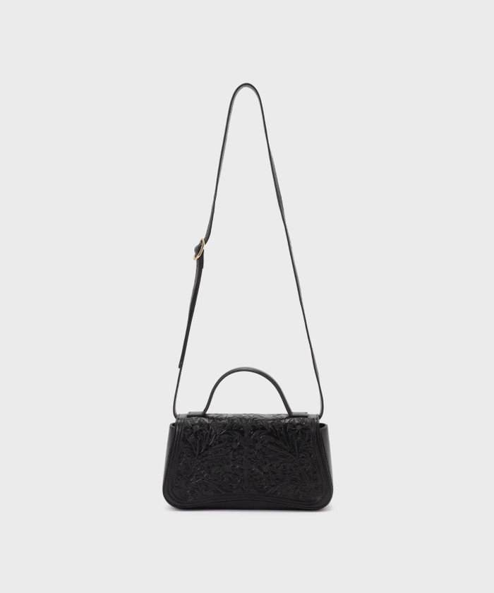 GRACECONTINENTAL FlapFrowerBag ブラック F GRACECONTINENTAL FlapFrowerBag ブラック F