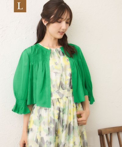 【L】シャーリングショート ボレロ