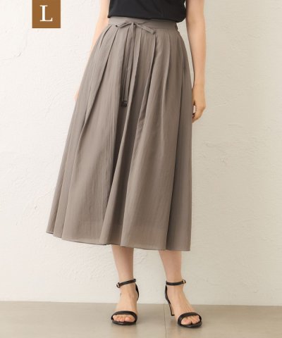 【L】ライトローン タックフレアスカート