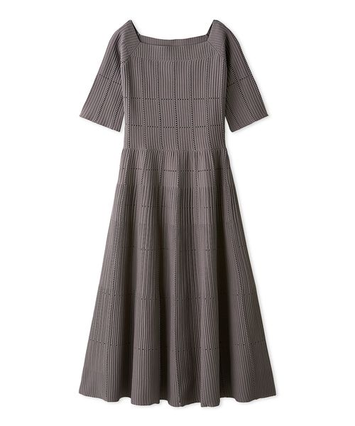 スクエアネックディフォーメーションニットワンピース(508399404