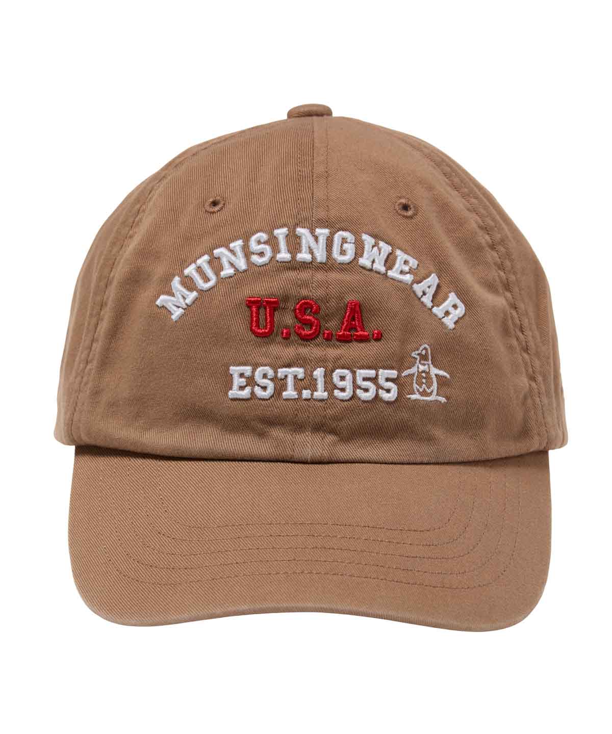 Munsingwear(ings) マンシングウェア Munsingwear コットンツイルロゴデザインベースボール ベージュ F Munsingwear(ings) マンシングウェア Munsingwear コットンツイルロゴデザインベースボール ベージュ F