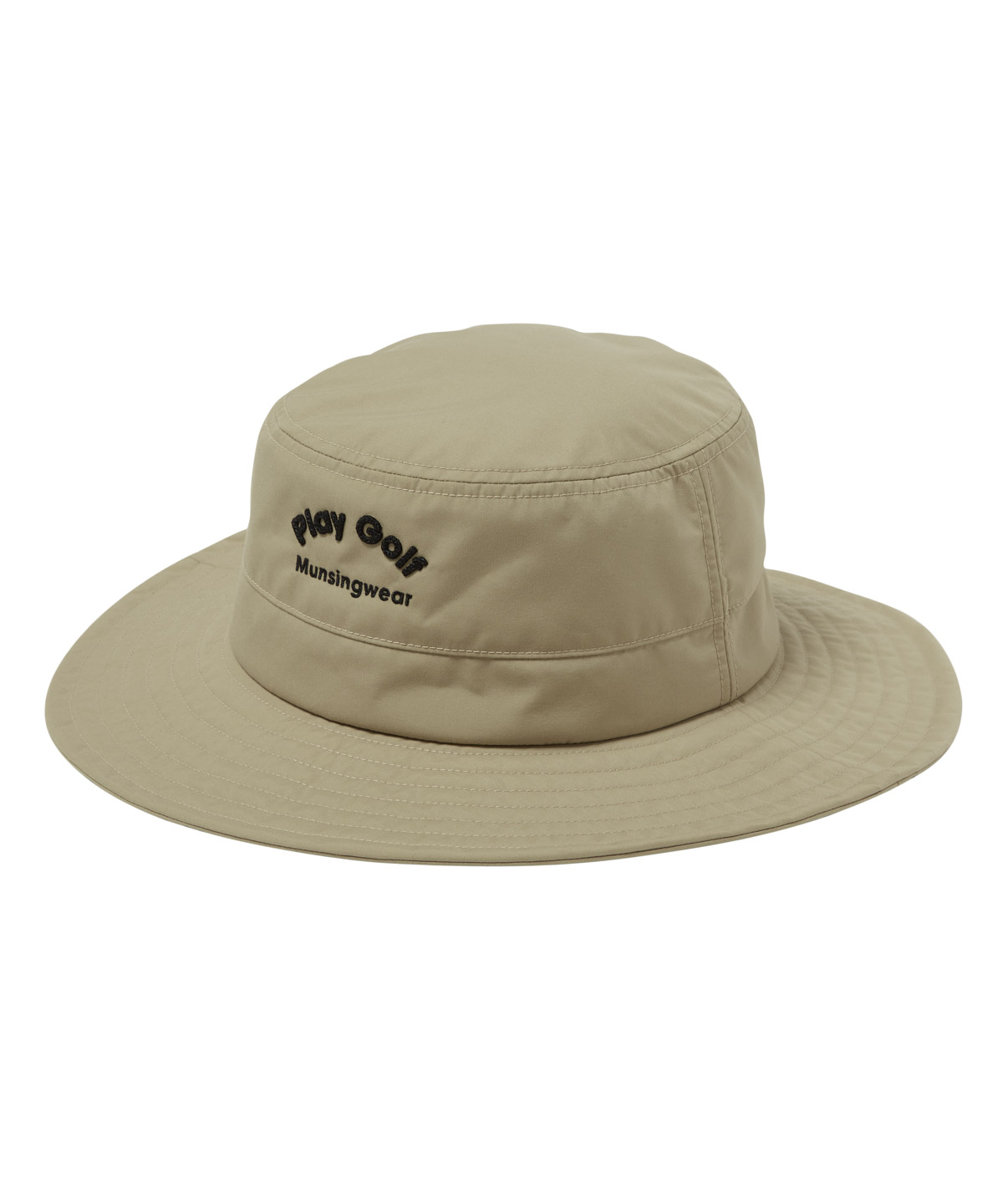 Munsingwear(ings) マンシングウェア Munsingwear はっ水ツバ広ハット ベージュ M Munsingwear(ings) マンシングウェア Munsingwear はっ水ツバ広ハット ベージュ M
