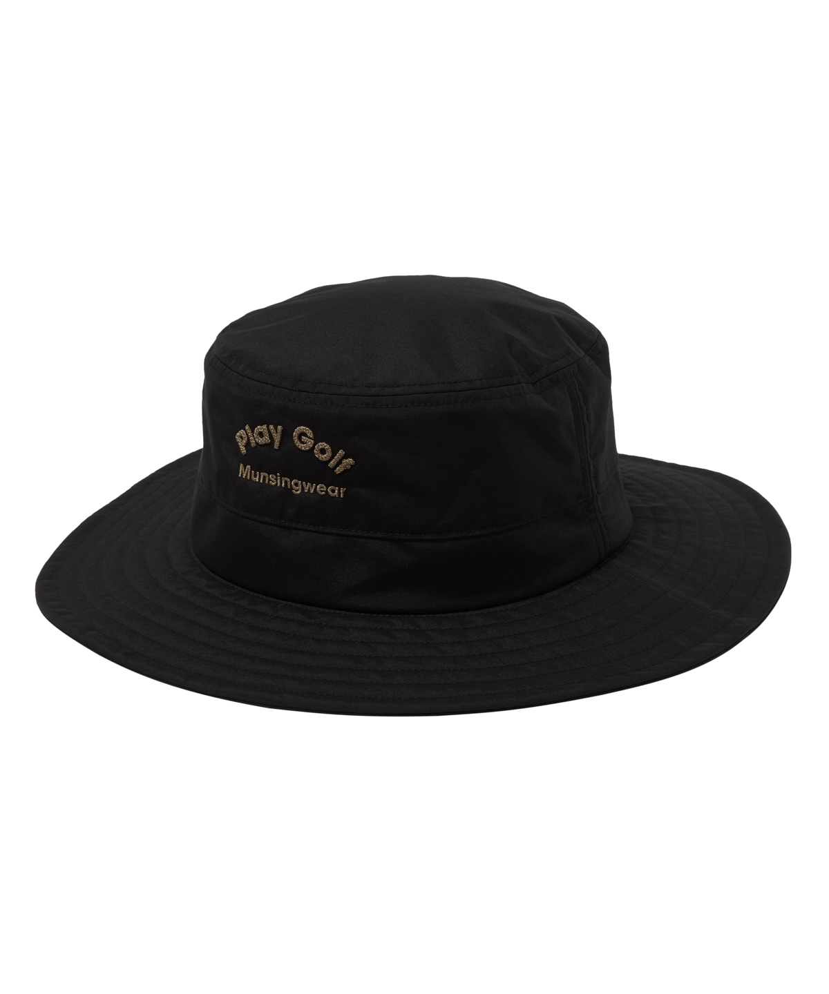 Munsingwear(ings) マンシングウェア Munsingwear はっ水ツバ広ハット ブラック M Munsingwear(ings) マンシングウェア Munsingwear はっ水ツバ広ハット ブラック M