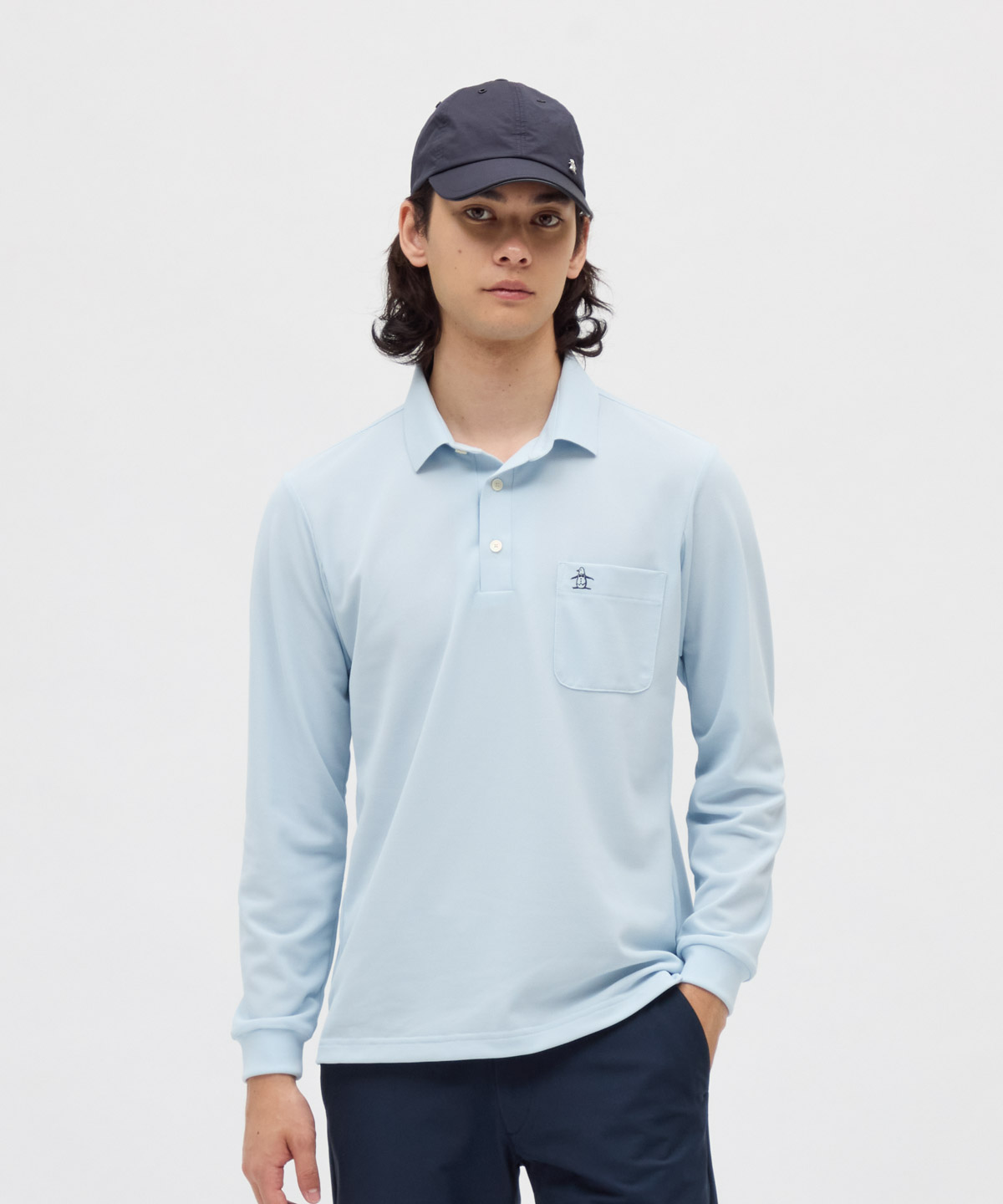 Munsingwear(ings) マンシングウェア Munsingwear 【ORI−ERI】Sunscreen サックス M Munsingwear(ings) マンシングウェア Munsingwear 【ORI−ERI】Sunscreen サックス M