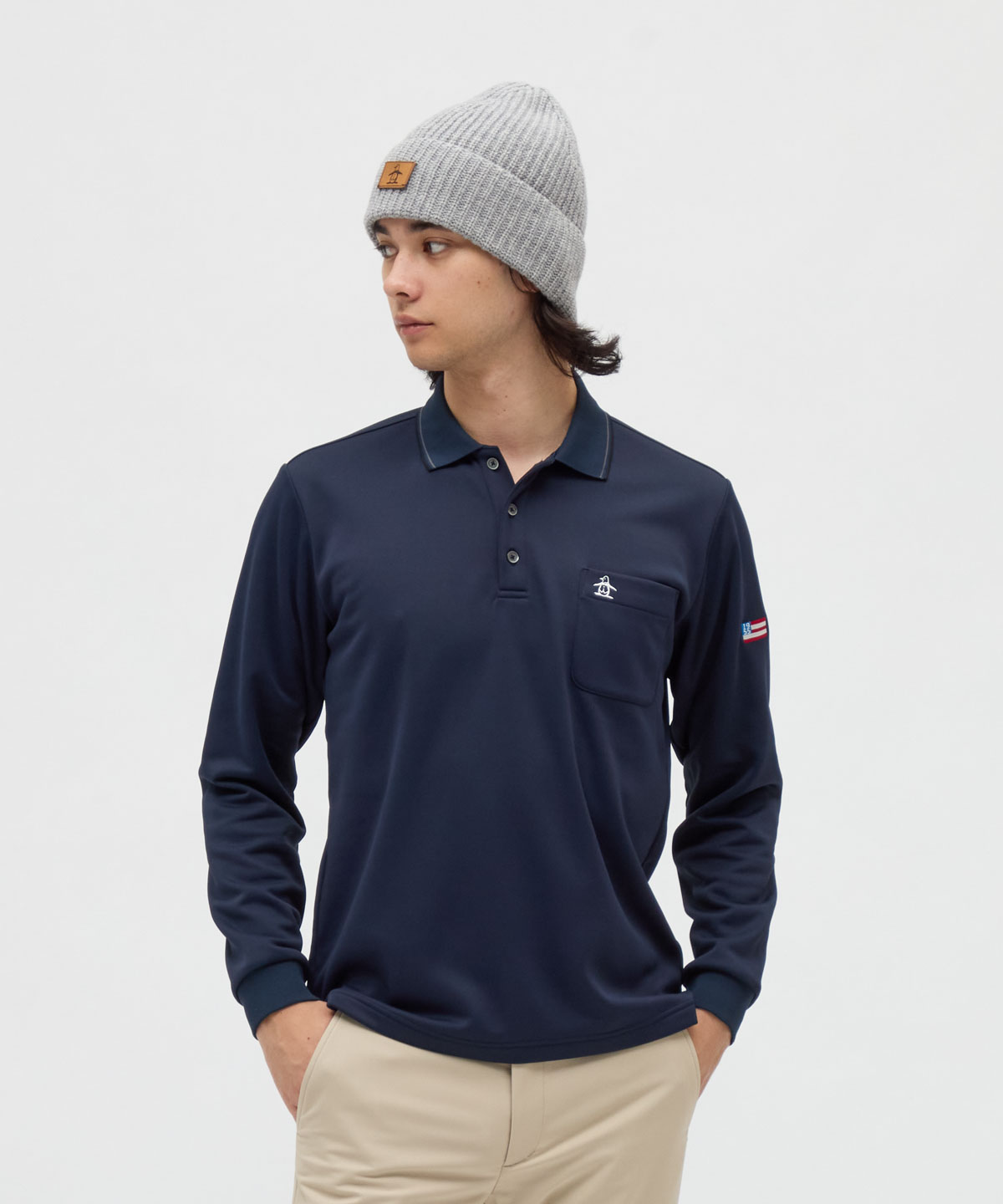 マンシングウェア Munsingwear HEAT NAVI ストレッチ長袖ポロ