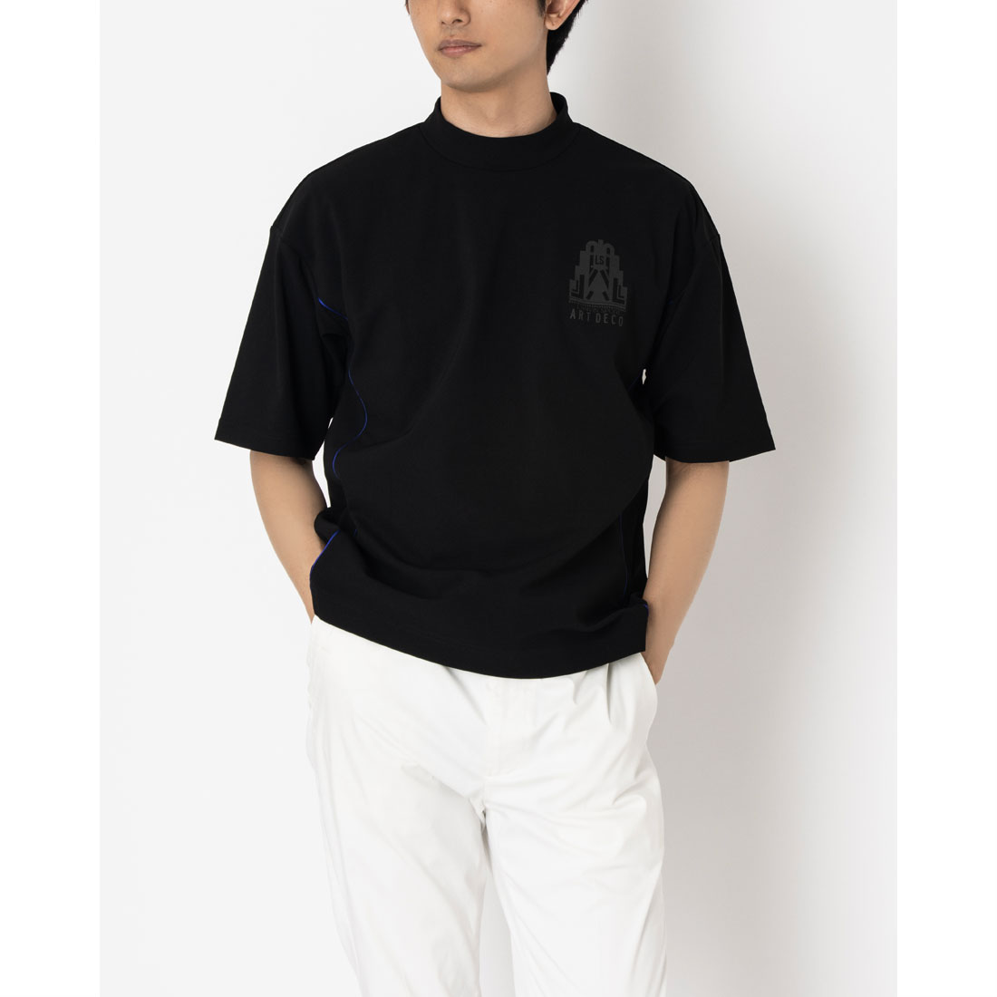 LANVINSPORT ランバン スポール LANVIN SPORT 【アールデコ100周年】モックネッ ブラック 38 LANVINSPORT ランバン スポール LANVIN SPORT 【アールデコ100周年】モックネッ ブラック 38