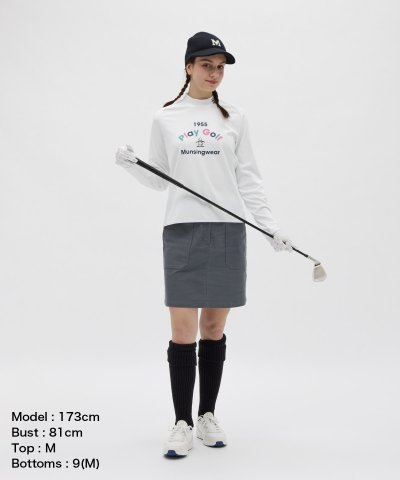 マンシングウェア Munsingwear ロゴモックネック長袖シャツ